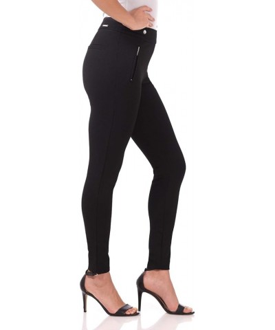 Women's Secret Figure Pull-On Stretchy Knit Skinny Pant in Regular/Tall/Petite Sizes Black Texture $26.95 Activewear