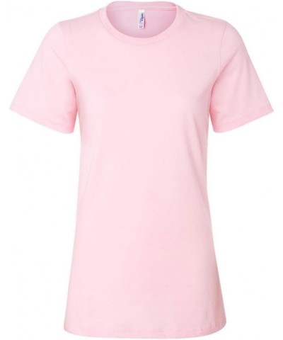 Bella Canvas Ladies' Relaxed Short-Sleeve T-Shirt, Pink, Large $7.07 T-Shirts