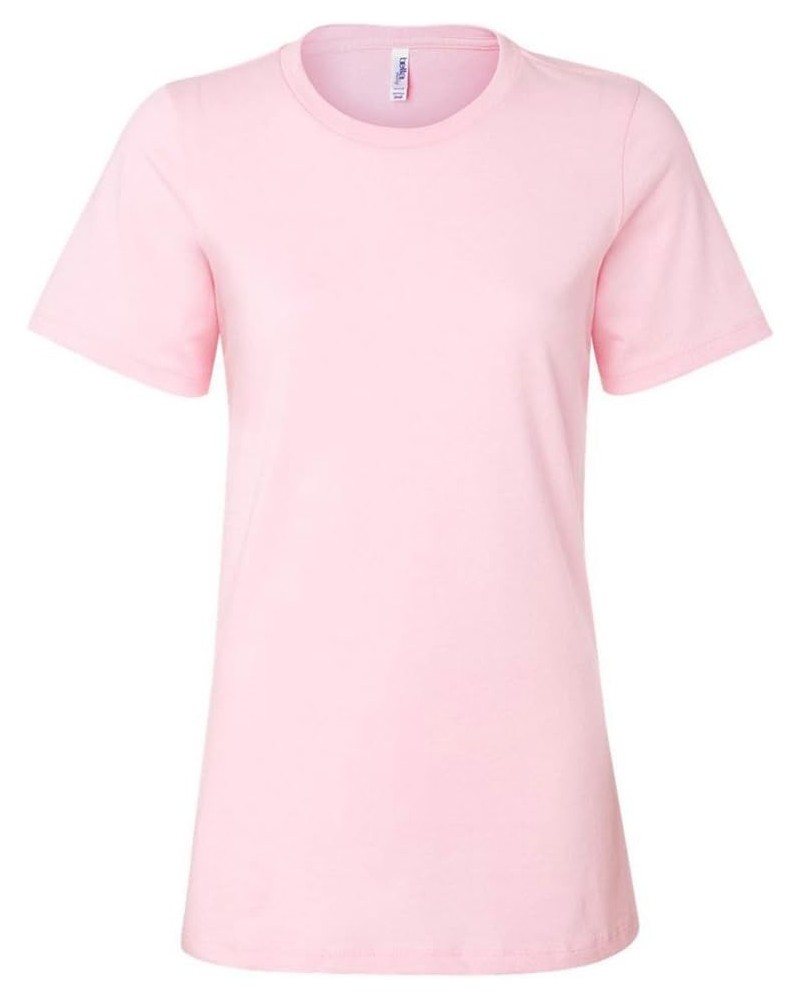 Bella Canvas Ladies' Relaxed Short-Sleeve T-Shirt, Pink, Large $7.07 T-Shirts