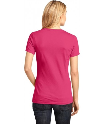 Ladies Perfect Weight V-Neck Tee. DM1170L Dark Fuchsia $6.90 T-Shirts