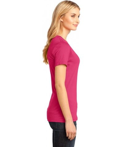 Ladies Perfect Weight V-Neck Tee. DM1170L Dark Fuchsia $6.90 T-Shirts