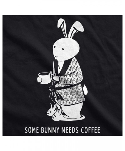 Womens Easter Shirts Funny Easter Candy Tees Chocolate and Candy Shirts for Women Heather Black - Bunny Coffee $12.38 T-Shirts