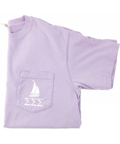 Sigma Sigma Sigma Sailboat Pocket Tee Orchid $13.86 T-Shirts