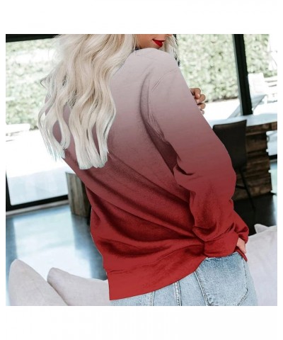 Long Sleeve Shirts For Women Crewneck Sweatshirt Pullover Casual Long Sleeve Tops Trendy Loose Fit Fall Clothing 2023 J018-wi...