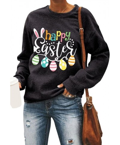 Women's St. Patricks Day Loose Fit Sweatshirt Irish Clover Print Long Sleeve Pullover Shamrock Round Neck Shirt Tops Easter E...