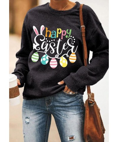 Women's St. Patricks Day Loose Fit Sweatshirt Irish Clover Print Long Sleeve Pullover Shamrock Round Neck Shirt Tops Easter E...