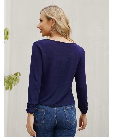 Women's 3/4 Sleeve Cropped Cardigan Sweaters Open Front Knit Short Bolero Shrugs Z-navy $10.00 Sweaters