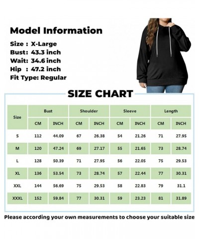 Womens Oversized L-5X Pullover Y2K Tops Hoodies Sweatshirts Drawstring Loose Fit Plus Size Long Sleeve Fall Clothes S157-verm...