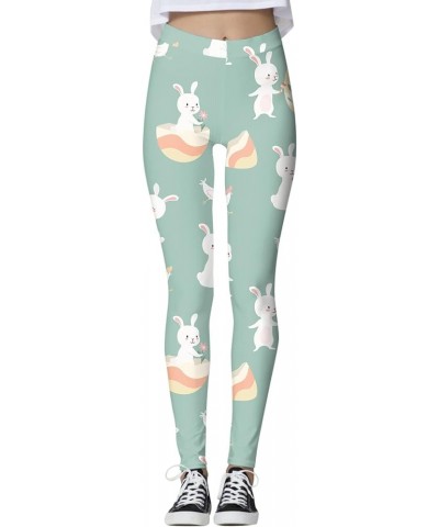 Women's Happy Easter Day Leggings 2023 Spring Cute Rabbits Plus Size Leggings Tights Funny Bunny Workout Yoga Pants Ag-d $7.3...