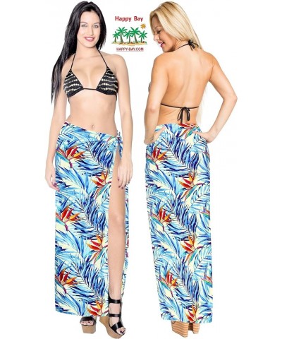 Women's Sarong Bikini Skirt Cover up Swimwear Bathing suit Summer Wraps Swimsuit Beach Wrap Coverups for Women Blue_y750 $11....