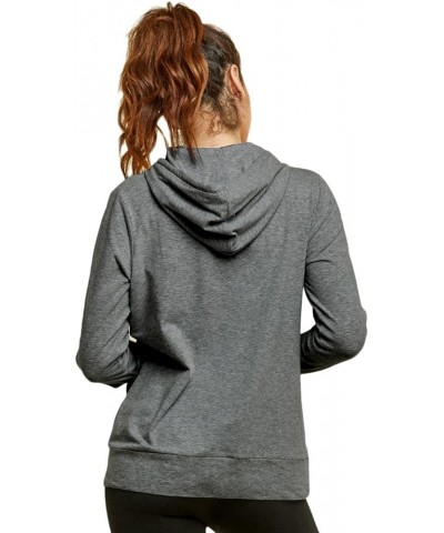 Women's Thin Cotton Pullover Hoodie Sweater Charcoal $14.81 Hoodies & Sweatshirts