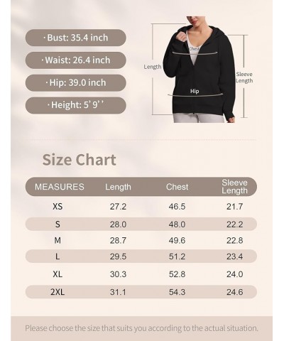 Womens Oversized Zip Up Hoodies Drawstring Workout Fleece Sweatshirts Jackets with Pockets Black $17.63 Hoodies & Sweatshirts