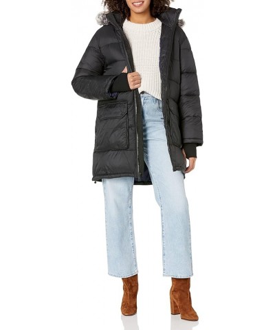 Women's Ozzy Mid-Length Puffer Jacket Black $72.67 Jackets