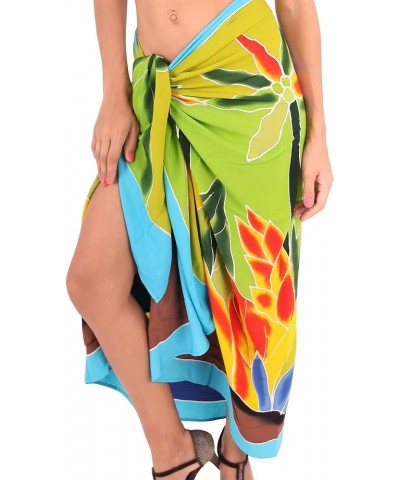 Women's Bikini Sarong Swimwear Cover up Skirt Bathing Suit Summer Wraps Swimsuit Beach Wrap Coverups for Women 2 Turquoise, F...