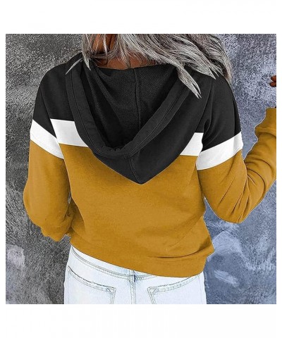 Long Sleeve Hoodies for Women Aesthetic Drawstring Pocket Sweatshirt Button Up Sweater Lightweight Cute Top Shirt Long Sleeve...