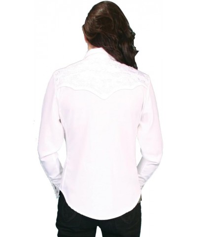 Women's PL-654 Shirt Crimson M Large White $38.95 Blouses