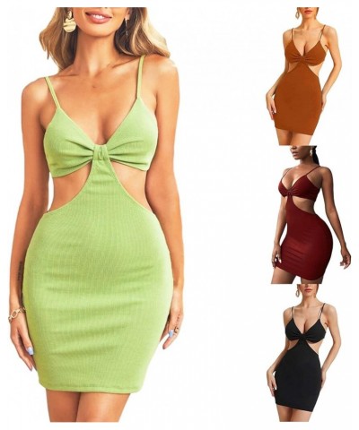 Womens Mini Dress Summer Sexy Sleeveless Slim Fit Club Party Bodycon Short Dress Y2k Beach Sundress Streetwear Red 05 $9.27 D...