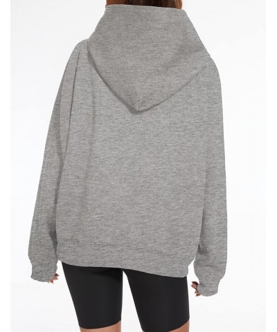 Women Men Solid Loose Basic Hoodies Fleece Long Sleeve Unisex Pullover Oversized Sweatshirt Light Grey $15.05 Hoodies & Sweat...