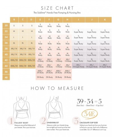 Sublime Hands Free Pumping Bra | Patented All-in-One Pumping & Nursing Bra with EasyClip Regular Latte $22.40 Bras