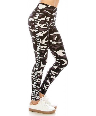 Legging Women Track Pants - High Waisted Premium Soft Stretch Buttery Racing Stripe 1849 / 57 $10.71 Leggings