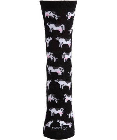 Cool Cows Bamboo Blend Crew Socks Black $7.66 Socks