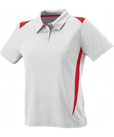 Women's 5013 White/Red $13.09 Shirts