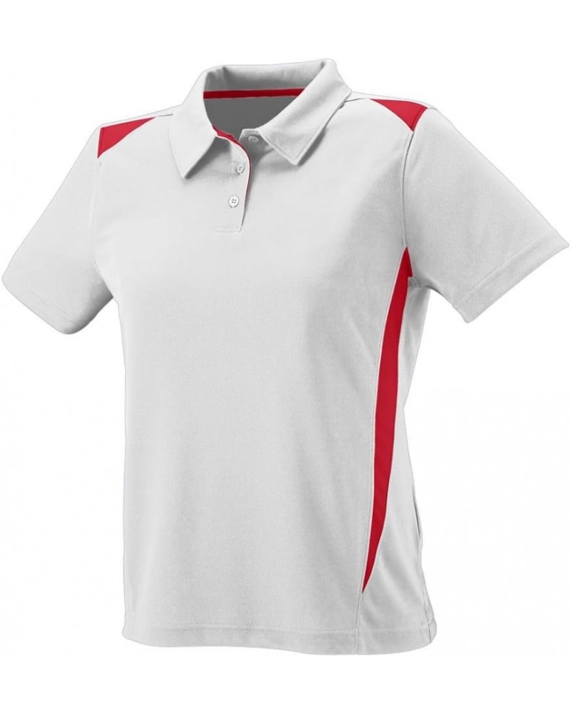 Women's 5013 White/Red $13.09 Shirts