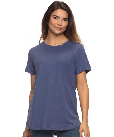 | Slub Jersey Crew Neck T-Shirt Crystal Blue $11.73 T-Shirts