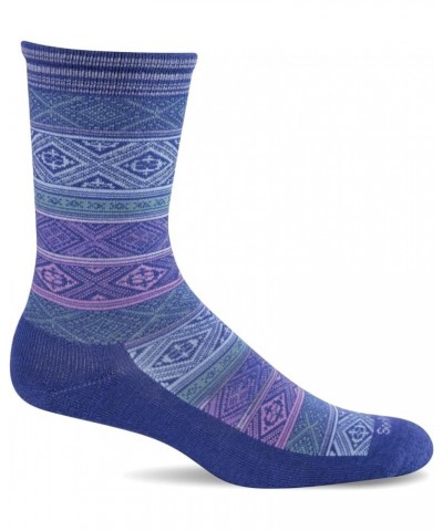 Women's Essentials Sweet Pea Socks Hyacinth - Boho Crew $17.84 Activewear