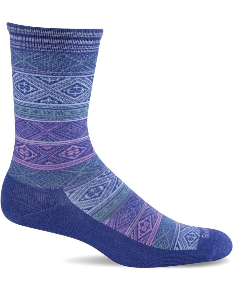 Women's Essentials Sweet Pea Socks Hyacinth - Boho Crew $17.84 Activewear