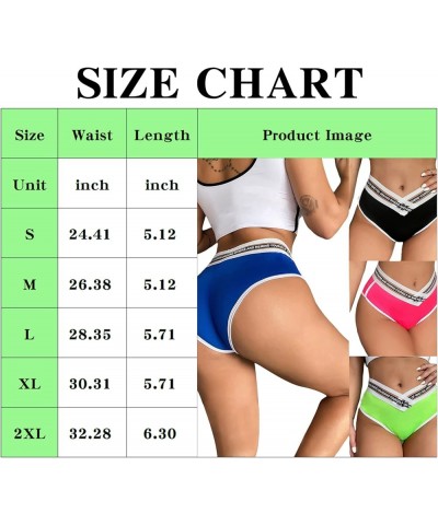 Womens Yoga Booty Shorts Sexy Printed Dance Sport Workout Hot Pants Plus Size Lounge Wear Briefs Fluorescent Green $10.02 Shorts