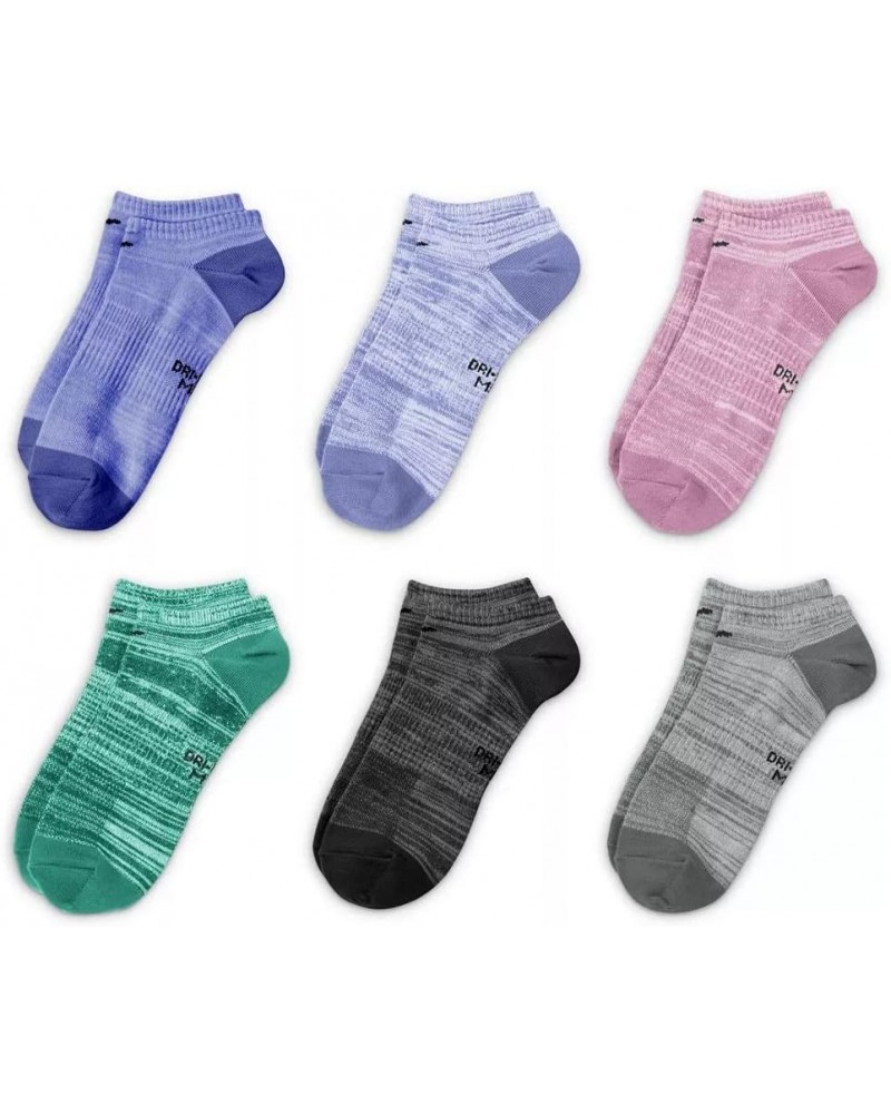 Women`s Everyday Lightweight No Show Training Socks 6 Pack (G(SX7573-923)/B, Medium) $28.80 Activewear