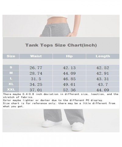 Womens Wide Leg Sweatpants Baggy Drawstring High Waist Workout Jogger Pants Casual Comfy Soft Yoga Pants with Pockets A007-na...