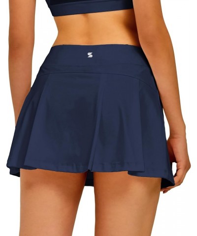 Women Tennis Skirt Golf Skorts Athletic High Waisted with Pockets Inner Shorts Sport Workout Pleated Pickleball Navy $18.01 S...