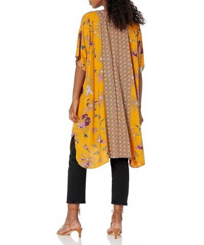 Women's Boho Long Duster Kimono Cardigan Golden $16.37 Sweaters