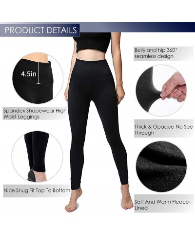 7 Pack Fleece Lined Leggings Womens Fashion High Waist Tummy Control Leggings for Women Winter Warm B-7-mixed Color $18.35 Le...