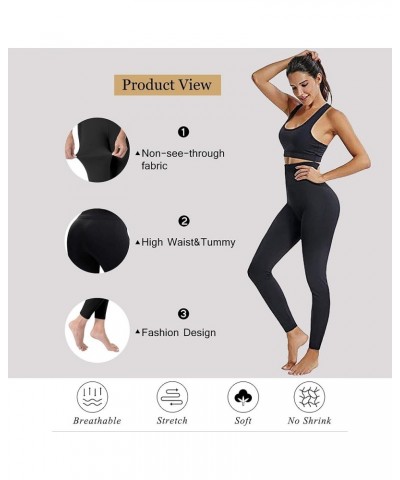 7 Pack Fleece Lined Leggings Womens Fashion High Waist Tummy Control Leggings for Women Winter Warm B-7-mixed Color $18.35 Le...