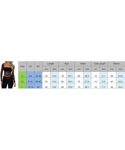 Y2k Womens Long Sleeve Going Out Tops Sexy Lace Mesh Sheer See Through Crop Top Low Cut Slim Fit T Shirt Tees White Square Ne...