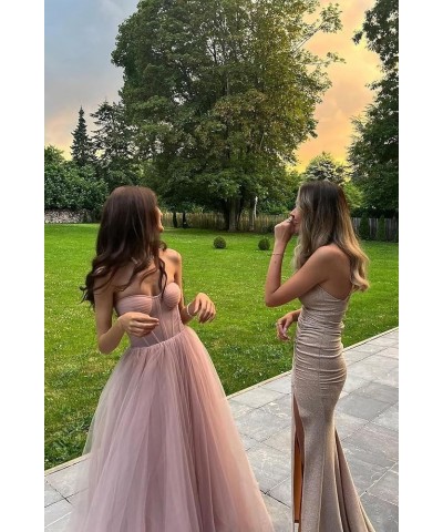 Elegant Tulle Short Prom Dresses for Teens Ball Gown Corset Homecoming Dresses Tea Length Formal Cocktail Dress Pink $26.64 D...