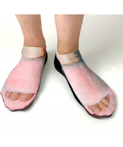 Funny Socks for Men & Women - Classics Socks - Fun Socks, Gag Gifts for Adult - Funny Gag Gifts Women's Feet in Furry Slipper...