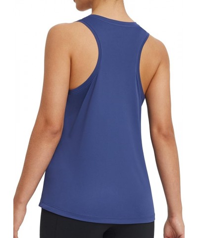 Workout Tops for Women Racerback Tank Tops Sleeveless Running Shirts Athletic Gym Sports Yoga Loose Fit Quick Dry 02-navy $12...