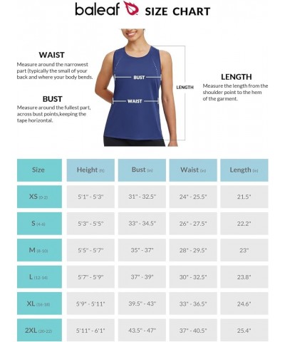 Workout Tops for Women Racerback Tank Tops Sleeveless Running Shirts Athletic Gym Sports Yoga Loose Fit Quick Dry 02-navy $12...