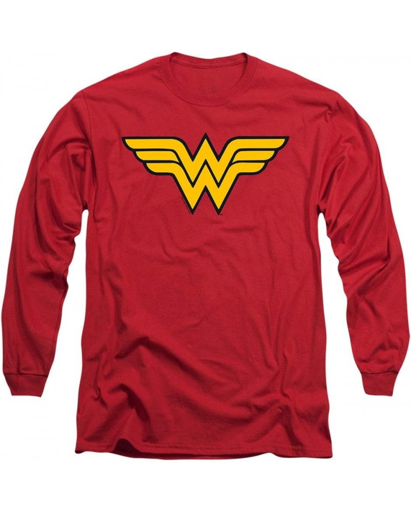 Classic Wonder Woman Logo Longsleeve T Shirt & tickers Red $15.68 Activewear