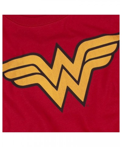 Classic Wonder Woman Logo Longsleeve T Shirt & tickers Red $15.68 Activewear