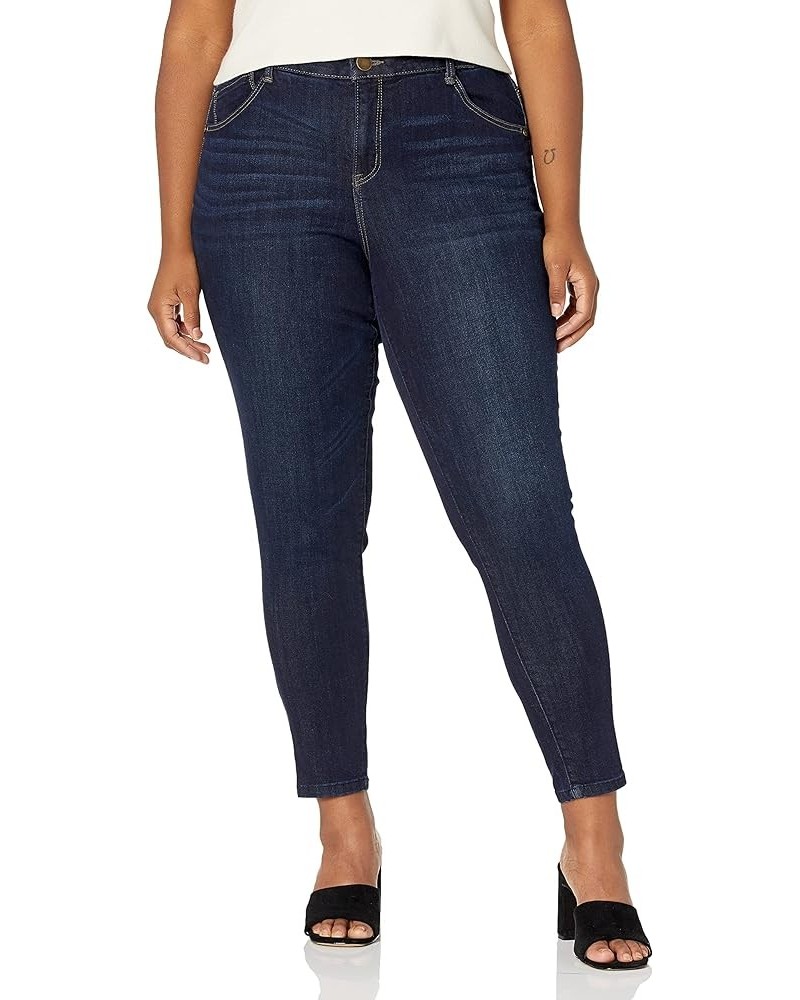 Women's Plus Size Ab Solution High Rise Jegging Indigo $21.12 Jeans