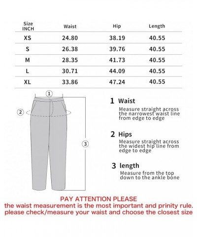 Women Wide Leg Linen Pants Elastic Waist High Rise Work Casual Long Trousers Light Khaki $13.20 Pants