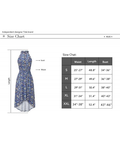 Women’s Summer Halter Maxi Dress Causal Floral Beach Sundress with Pockets Floral-q $24.59 Dresses