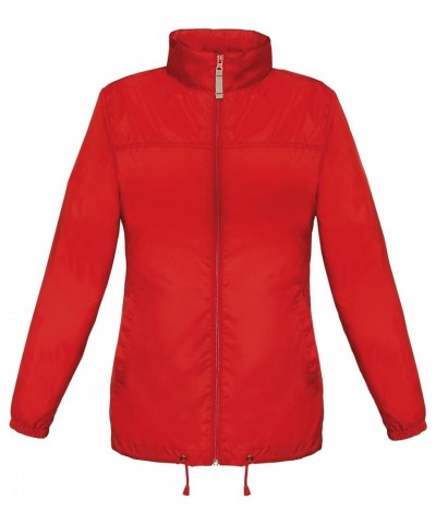 Women's Windbreaker by B and C Collection - 13 Colours Available Red $15.58 Jackets