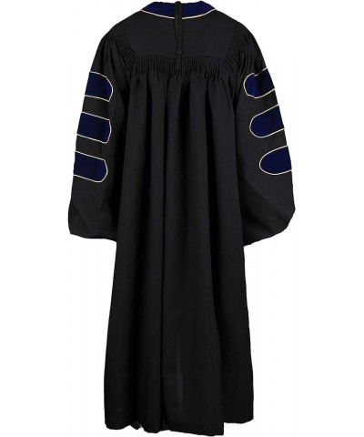 Unisex Deluxe Doctoral Graduation Gown, Doctoral Hood and Doctoral Tam 8 Sided Package Black Gown+8 Side $51.57 Others