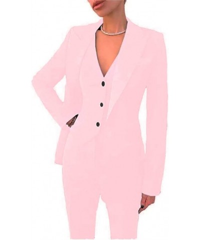 Women Pantsuits Wedding Tuxedos Party Wear Suits Formal Business Suits Pink $44.54 Suits